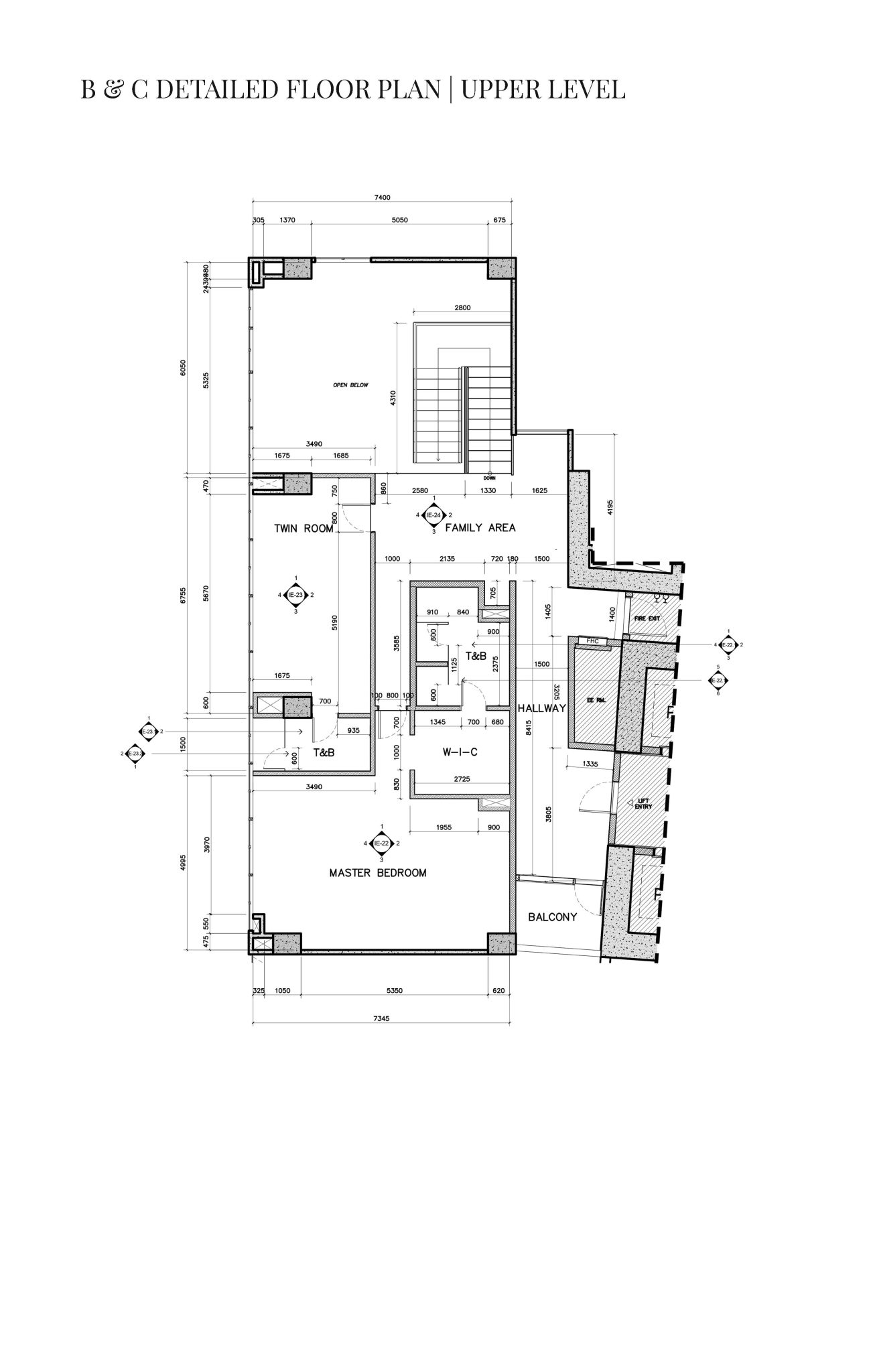 38 Park Avenue Penthouse units B Detailed Floor plan upper 1303x2048