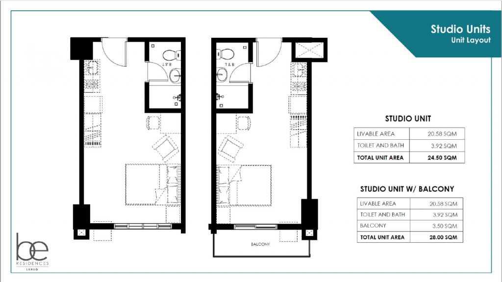 STUDIO UNIT FLOOR PLAN 1024x575
