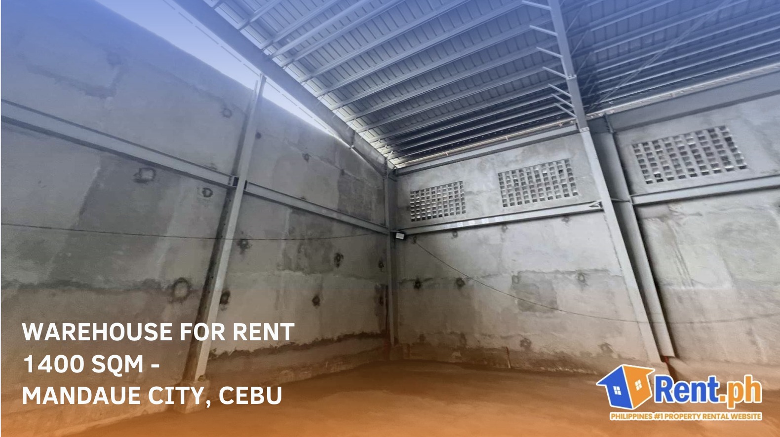 WAREHOUSE FOR RENT 1,400 SQM