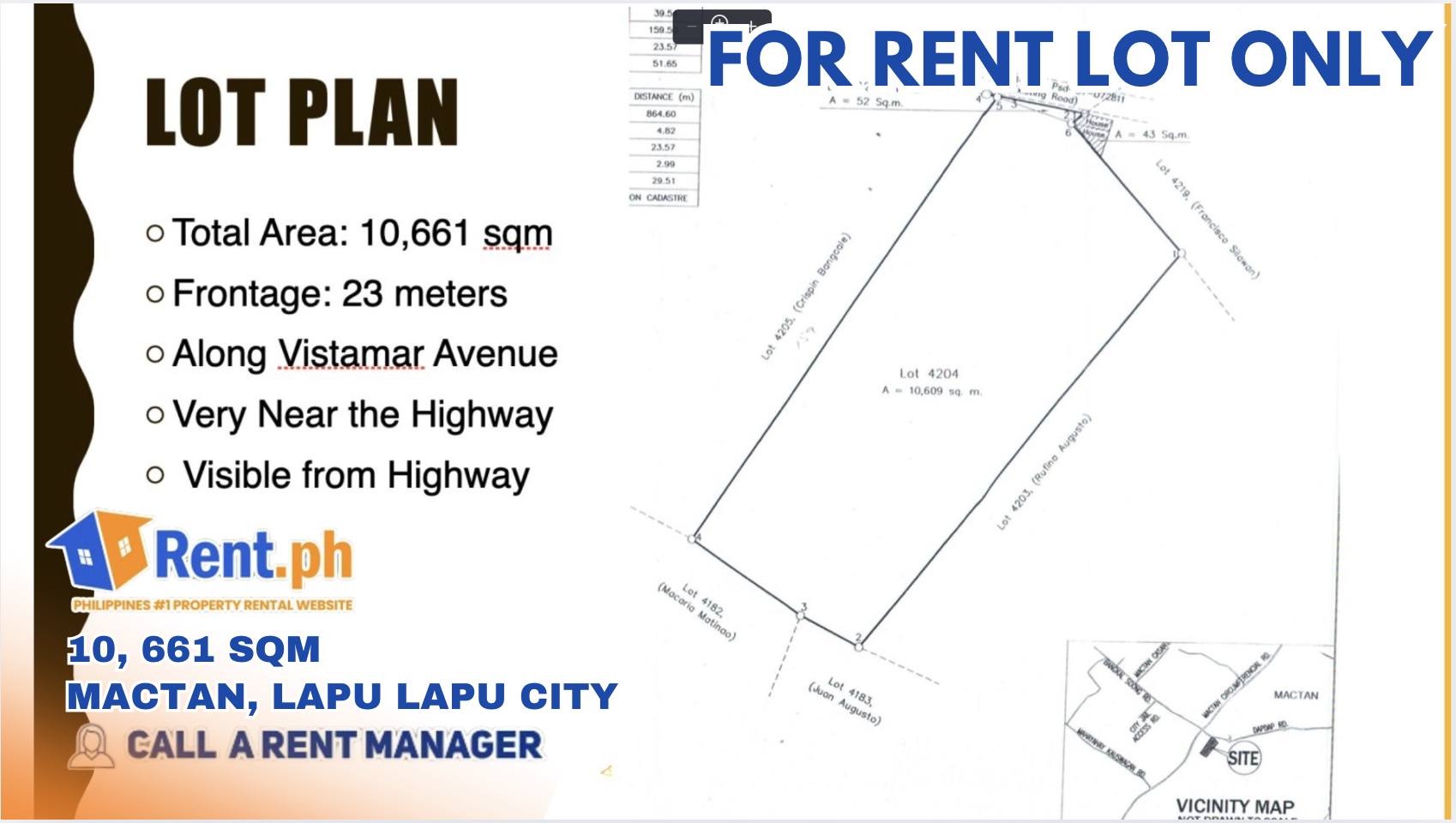 LOT FOR RENT